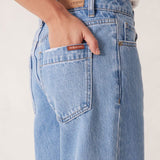 Ceres Life Frankie Loose Straight Jean | Mid Blue Wash