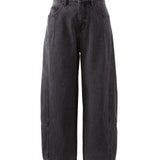 Ceres Life Darted Barrel Jean | Faded Black