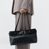 St Agni Belt Detail Baguette Bag | Black
