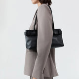 St Agni Belt Detail Baguette Bag | Black