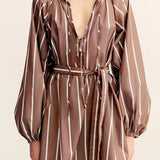 Shona Joy Spencer Blouson Mini Dress | Cafe Au Lait