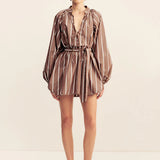Shona Joy Spencer Blouson Mini Dress | Cafe Au Lait