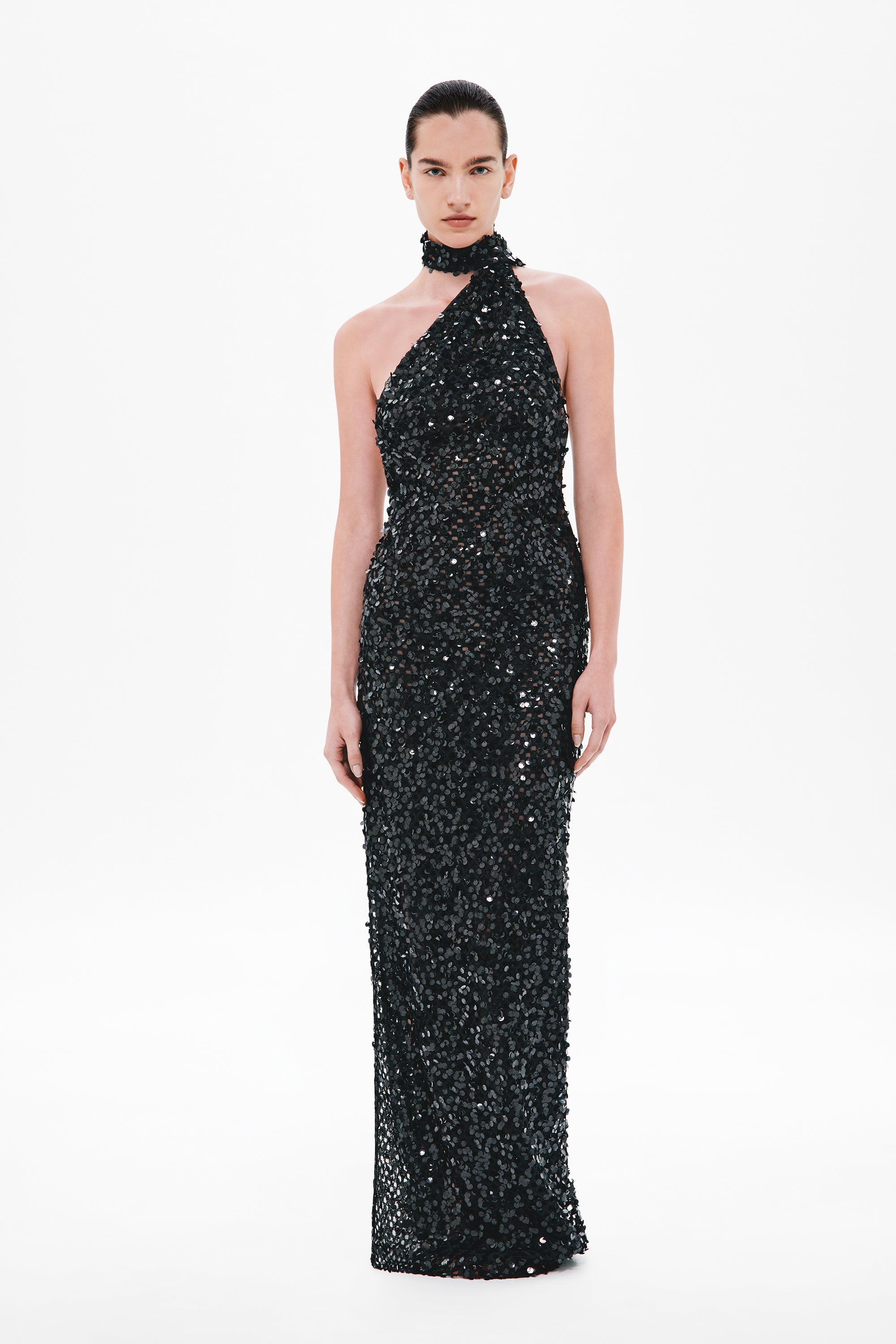 THE 'NICOLETTE' CROCHET SEQUIN DRESS