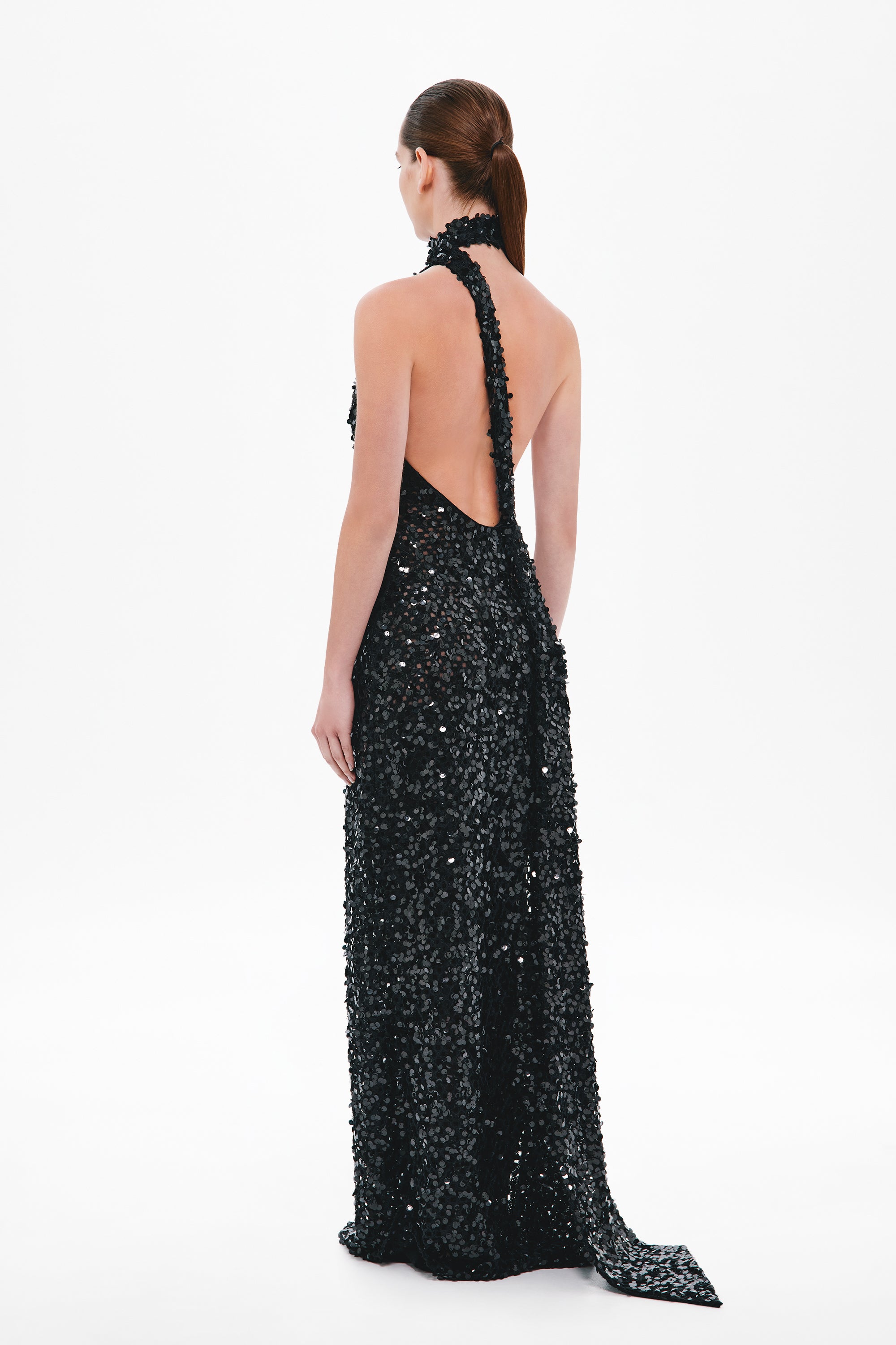THE 'NICOLETTE' CROCHET SEQUIN DRESS