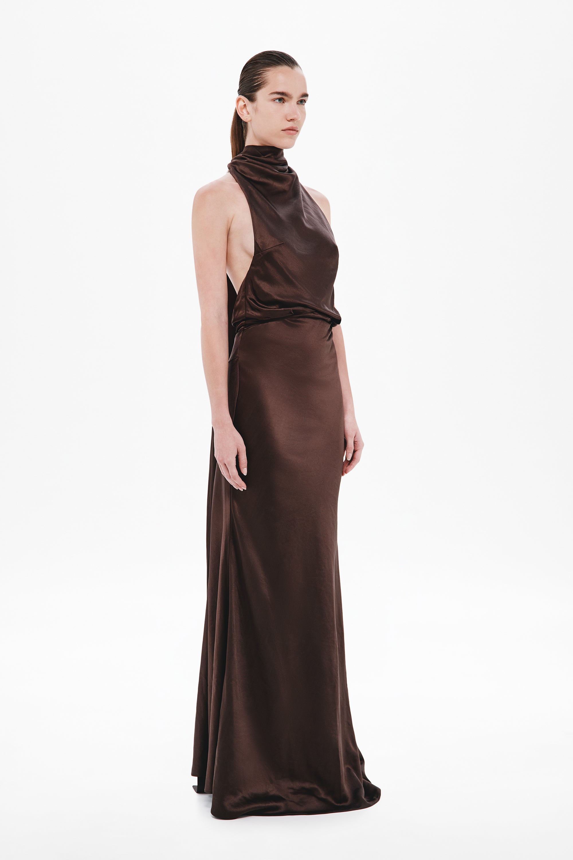 THE 'CAMERON' SATIN DRESS