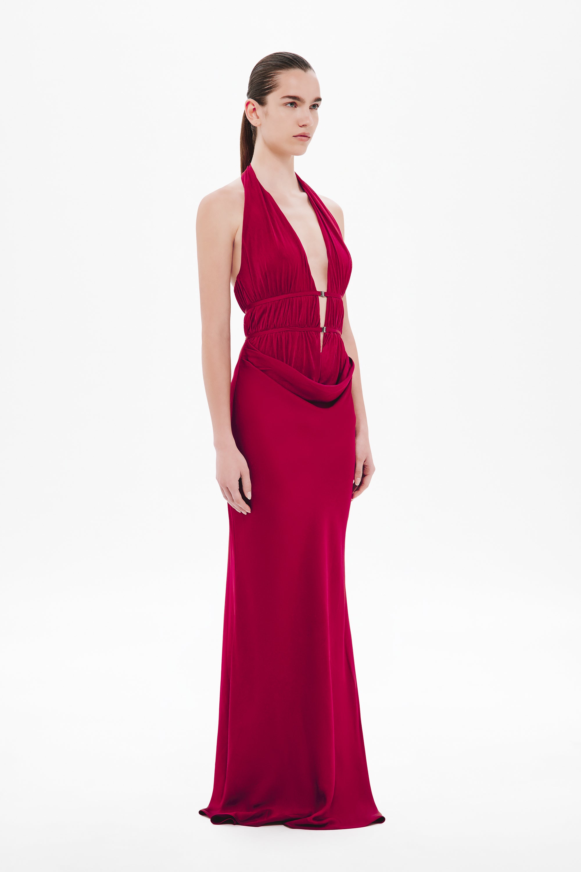 THE 'CELINE' SATIN DRESS