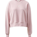 Ceres Life Cropped Slouchy Crew | Blush Embroidery Logo