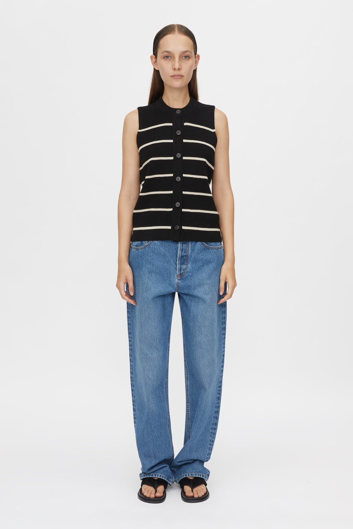Black & Beige Stripe