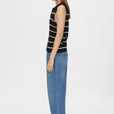 Gale Button Up Sleeveless Cardigan