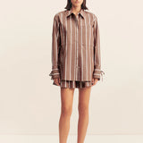 Shona Joy Spencer Shirt | Cafe Au Lait