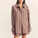 Shona Joy Spencer Shirt | Cafe Au Lait