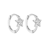 Star Huggies - Silver/Clear