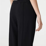 Bassike Twill Pinstitch Detail Pant | Black (PRE-ORDER)
