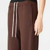 Bassike Twill Pinstitch Detail Pant | Carob (PRE-ORDER)