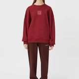 Camilla and Marc Monica Crew | Burgundy