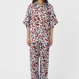 Camilla and Marc Medici Pant | Red/Ice Blue Print