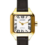 Cendre Hugo Watch | White | Black Distressed