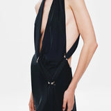 Misha The Harlow Satin Dress | Black
