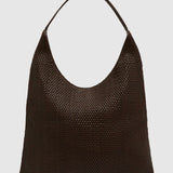 St Agni Lattice Weave Large Tote | Coffee