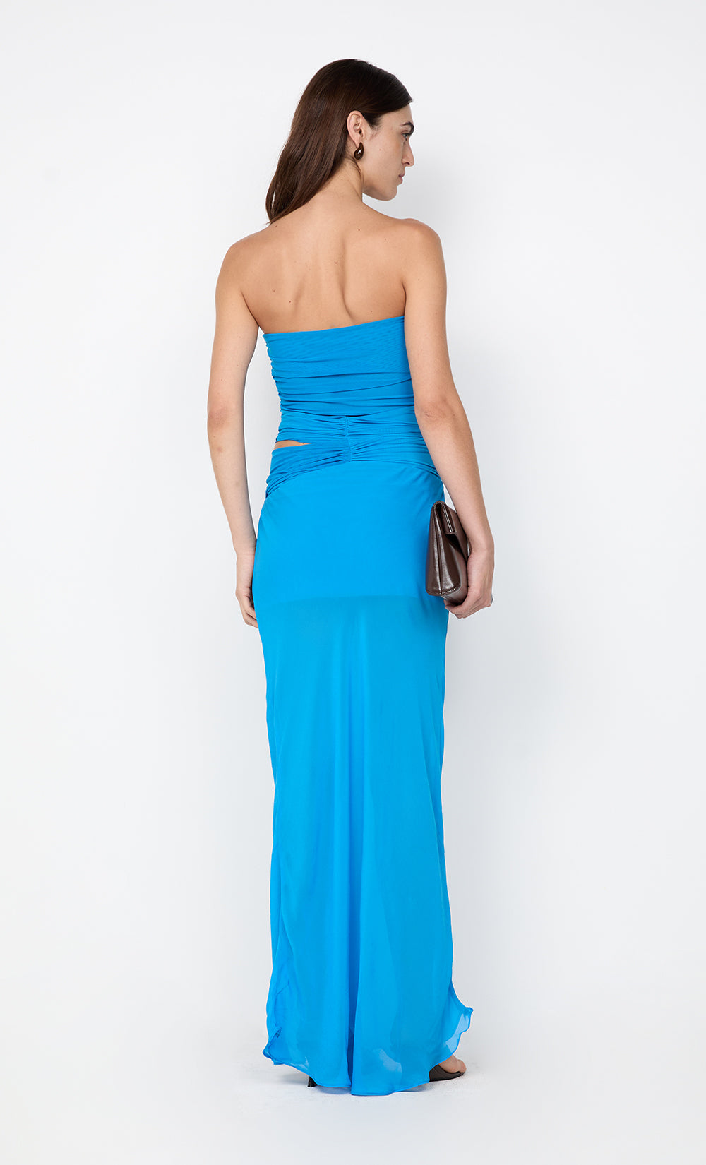 JEHNAYA STRAPLESS MAXI DRESS
