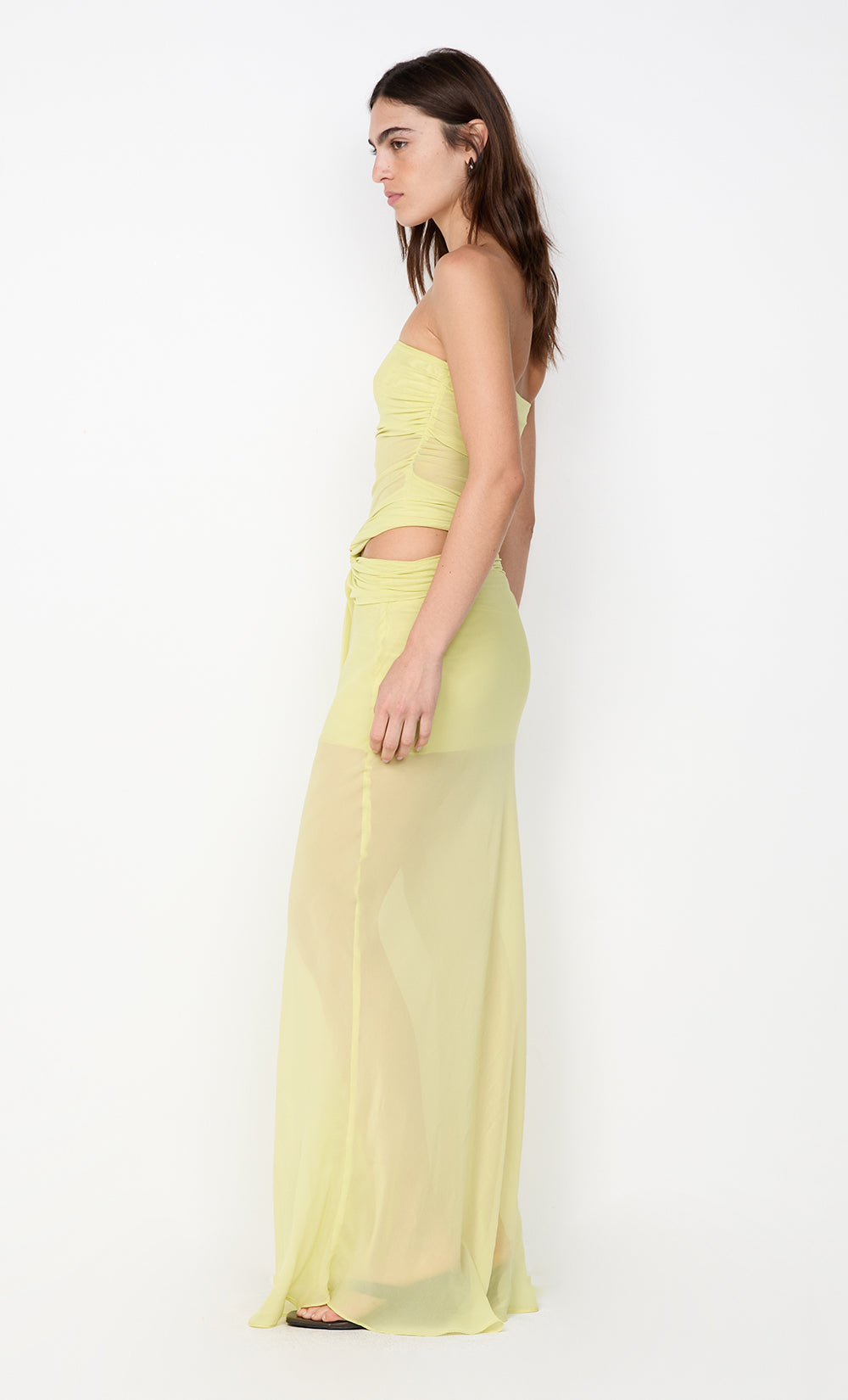 JEHNAYA STRAPLESS MAXI DRESS