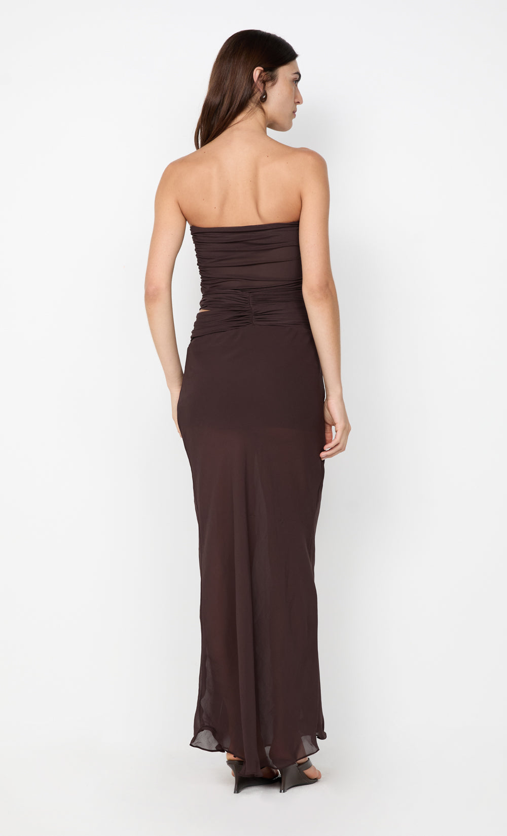 JEHNAYA STRAPLESS MAXI DRESS