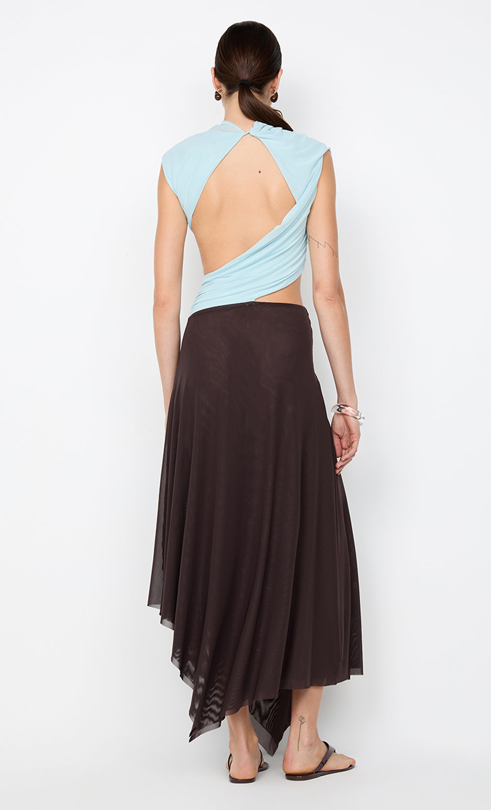 CONNI ASYM MIDI DRESS