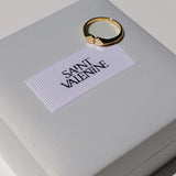 Saint Valentine Heart Connection Signet Ring | Gold