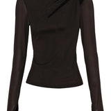 Mossman Punctured Top | Chocolate