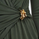 Acler Eagleton Wytham Midi Dress | Deep Olive