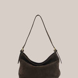 Vestirsi Eden Suede Shoulder Bag | Dark Chocolate