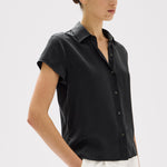 Karri Silk Short Sleeve Shirt Black