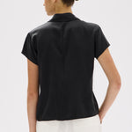 Karri Silk Short Sleeve Shirt Black