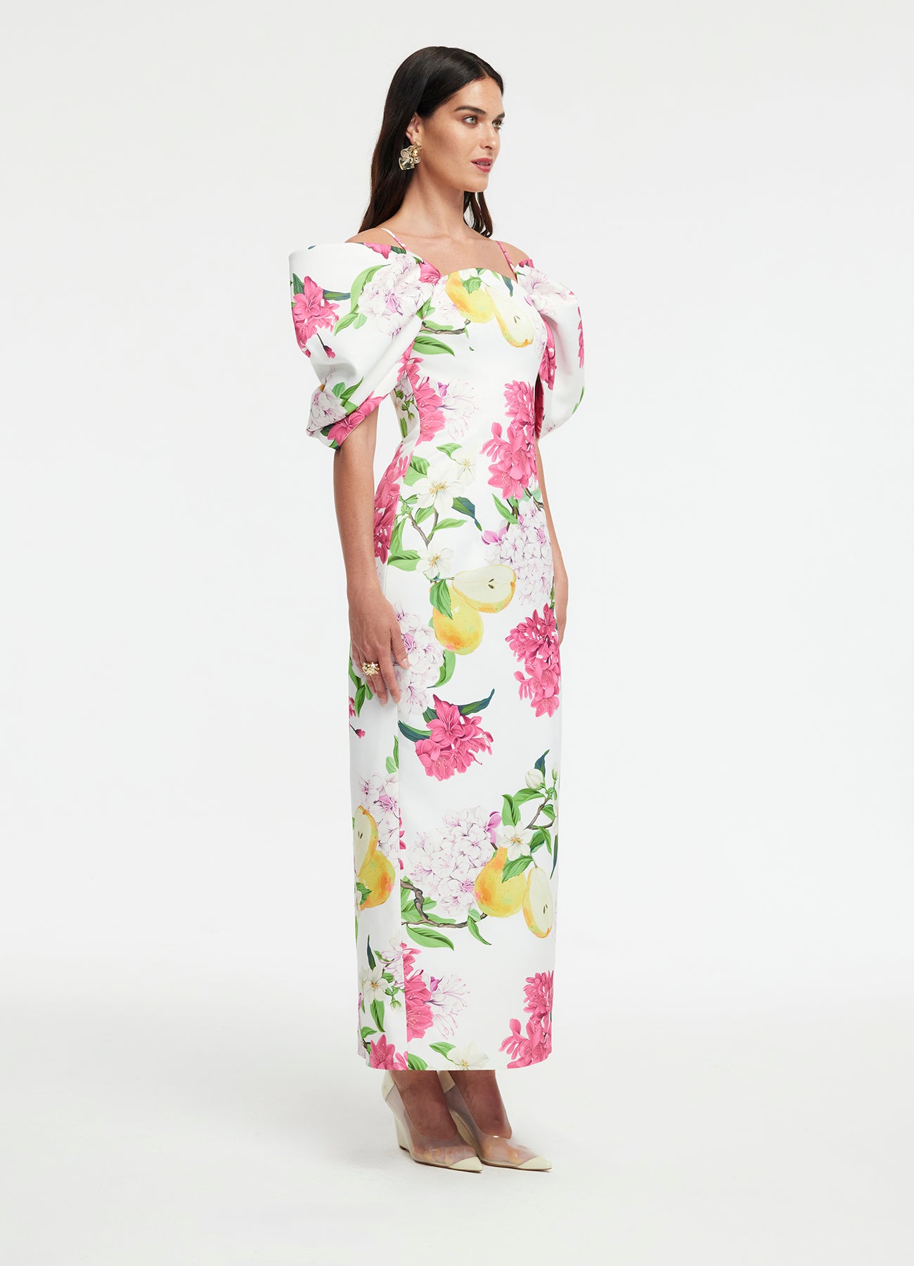 Arabella Maxi Dress - Floral Pear Print