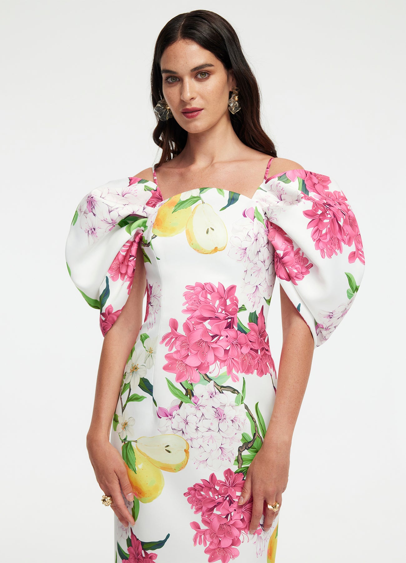 Arabella Maxi Dress - Floral Pear Print