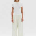 Lyla Cap Sleeve Tee Antique White