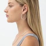 Nina Gordon Momento Hoops - Large | Silver