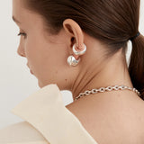 Nina Gordon Concave Ear Cuff - Small | Silver