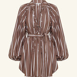 Shona Joy Spencer Blouson Mini Dress | Cafe Au Lait