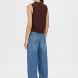 Cardinal Sleeveless Cardigan