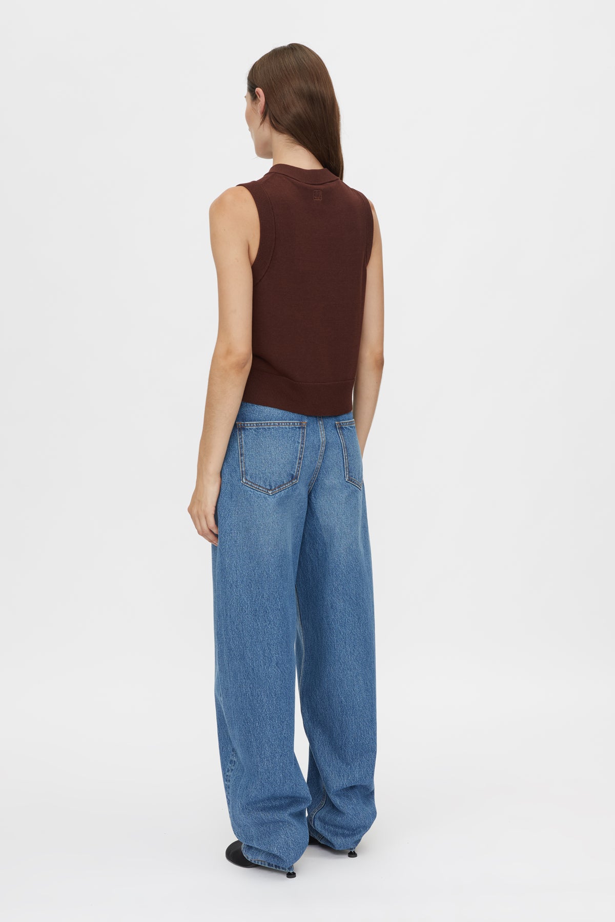 Cardinal Sleeveless Cardigan