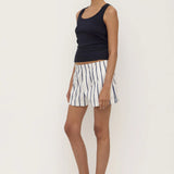 Assembly Label Robyn Scoop Neck Rib Tank | True Navy (PRE-ORDER)