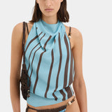 Rioja Halter Scarf Top