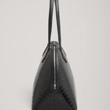 A Emery The Harnick Bag | Black Embossed Croc