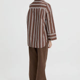 Blanca Fern Shirt | Brown/White