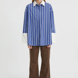 Blanca Opal Shirt | Blue/White