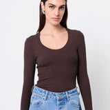 Mossman Lincoln Top | Chocolate