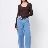 Mossman Lincoln Top | Chocolate