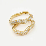 MISSOMA Molten Snow Small Hoop Earrings | Gold