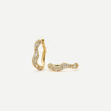 MISSOMA Molten Snow Small Hoop Earrings | Gold